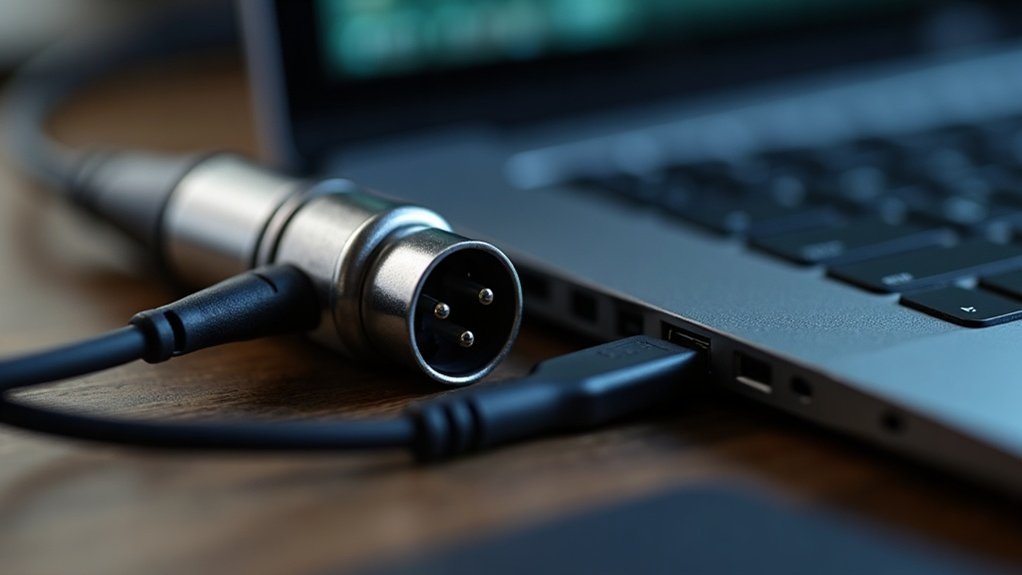 connecting xlr microphone computer