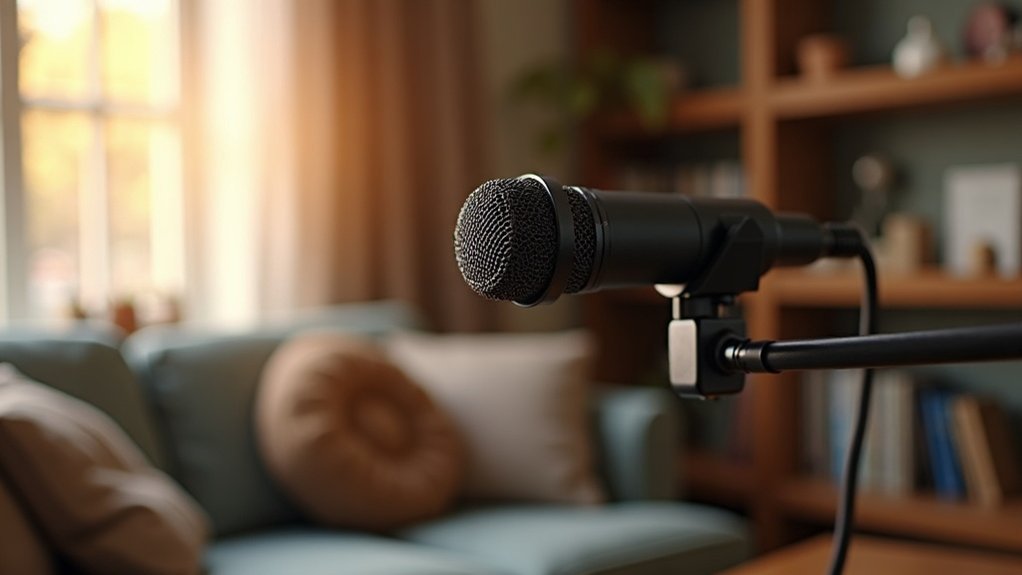 indoor shotgun microphone use