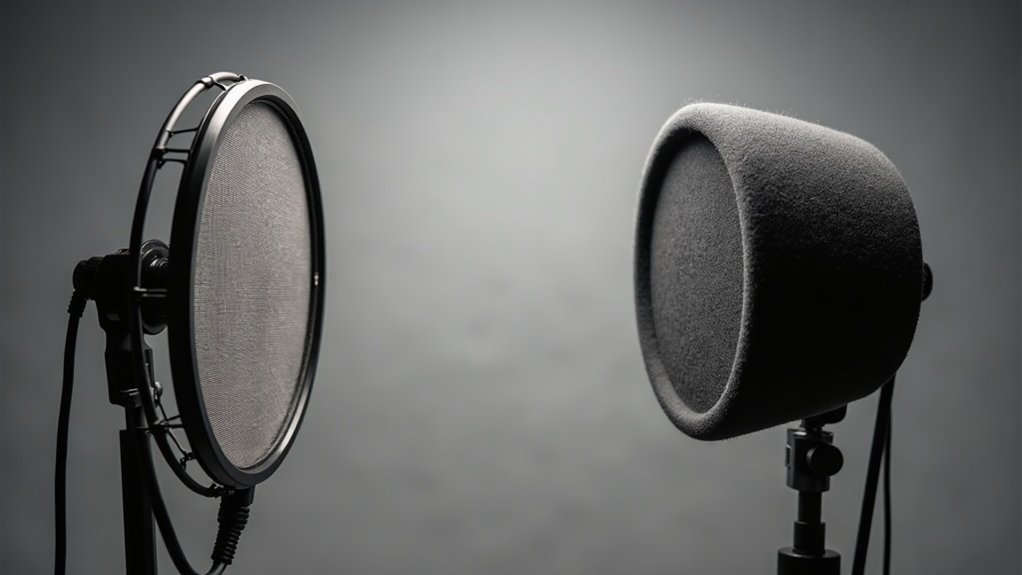pop filter versus windscreen purpose