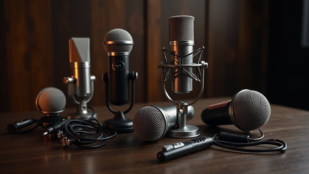 types of microphones available